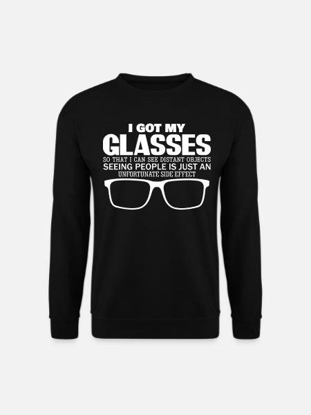 Misanthrope Glasses Spectacles Opticals - Unisex Sweatshirt - black