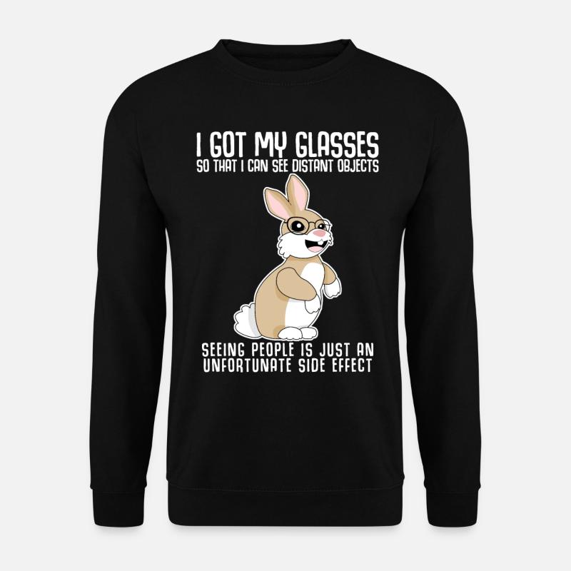 Glasses Misanthrope Spectacles Opticals - Unisex Sweatshirt - black