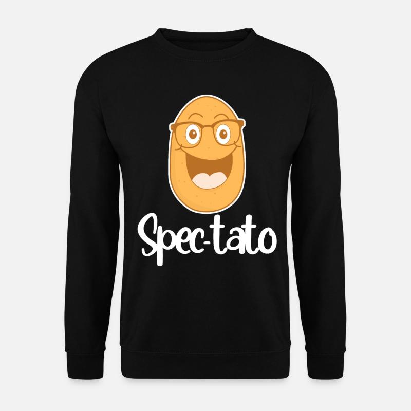 Potato Glasses Spectacles Opticals - Unisex Pullover - Schwarz