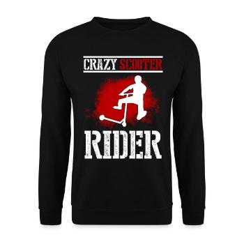Kick Scooter Stunt Scooter Kick Skater Scooter - Unisex Pullover - Schwarz - Vorne - Alina (178cm) & Michal (187cm)