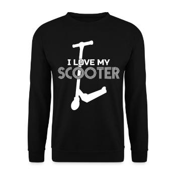 Scooter Rider Kick Scooter - Unisex Pullover - Schwarz - Vorne - Alina (178cm) & Michal (187cm)
