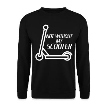 Kick Scooter Rider - Unisex Pullover - Schwarz - Vorne - Alina (178cm) & Michal (187cm)