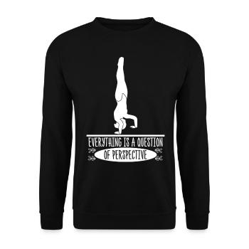 Gymnast Handstand Gymnastics Handstands - Unisex Pullover - Schwarz - Vorne - Alina (178cm) & Michal (187cm)