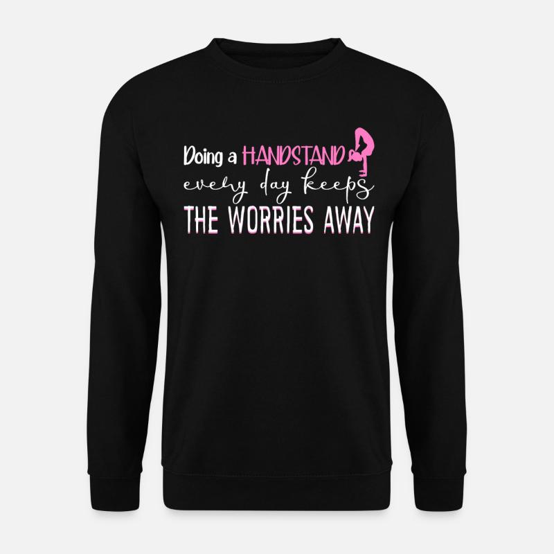Handstands Handstand Gymnast - Unisex Pullover - Schwarz