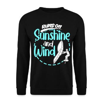 Winging Wing Foiling Wing Surfing - Unisex Sweatshirt - black - Front - Alina (178cm) & Michal (187cm)