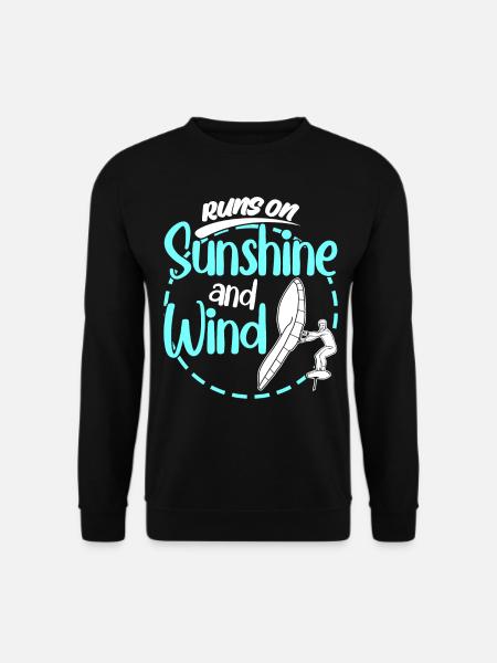 Winging Wing Foiling Wing Surfing - Unisex Pullover - Schwarz