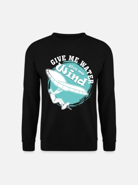 Foilboard Wing Foiling Winging - Unisex Sweatshirt - black