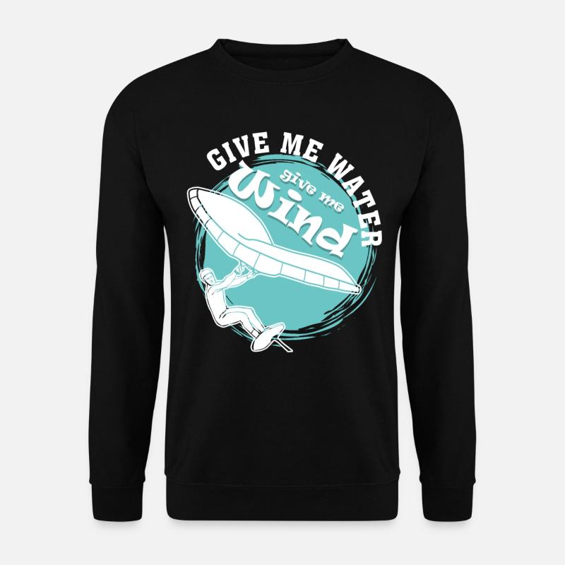 Foilboard Wing Foiling Winging - Unisex Pullover - Schwarz