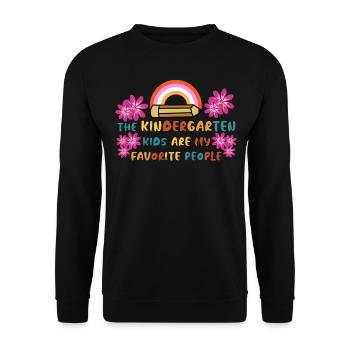 Enseignante de maternelle École maternelle - Sweat-shirt Unisexe - noir - Devant - Alina (178cm) & Michal (187cm)