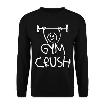 Fitness Gym Bodybuilder Bodybuilding - Unisex Sweatshirt - black - Front - Alina (178cm) & Michal (187cm)