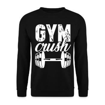 Gym Crush Bodybuilder Bodybuilding - Unisex Sweatshirt - black - Front - Alina (178cm) & Michal (187cm)