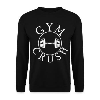 Gym Crush Bodybuilding Bodybuilders - Unisex Sweatshirt - black - Front - Alina (178cm) & Michal (187cm)