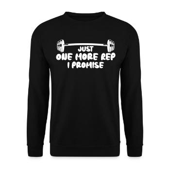 Motivation Bodybuilder Gym Bodybuilding - Unisex Sweatshirt - black - Front - Alina (178cm) & Michal (187cm)