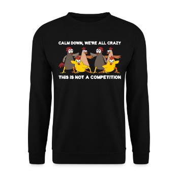 Chicken Chickens Farm Poultry Farmer - Unisex Sweatshirt - black - Front - Alina (178cm) & Michal (187cm)