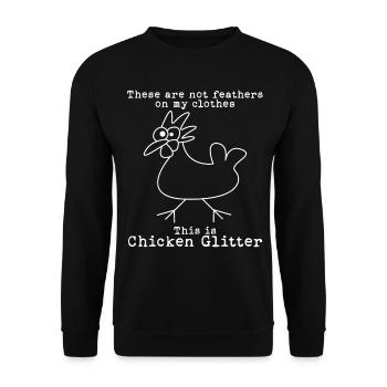 Chickens Farm Poultry Farmer Chicken - Unisex Sweatshirt - black - Front - Alina (178cm) & Michal (187cm)