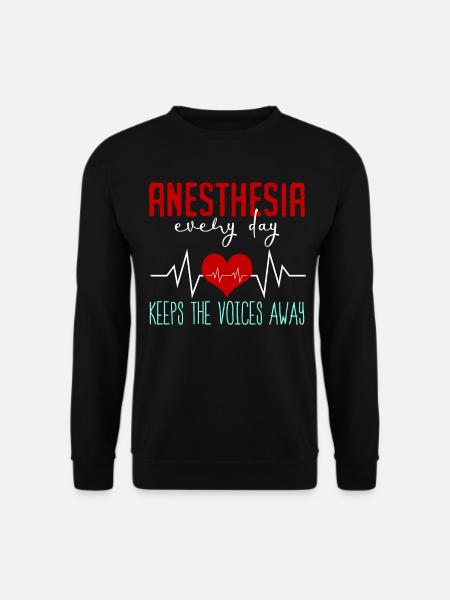 Anesthetist Doctor Nurse Medicine - Unisex Sweatshirt - black