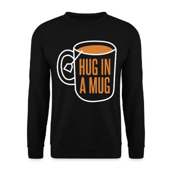 Cup Teapot Tea Tea Bag - Unisex Sweatshirt - black - Front - Alina (178cm) & Michal (187cm)