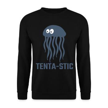 Jellyfish Sea Jellies - Unisex Pullover - Schwarz - Vorne - Alina (178cm) & Michal (187cm)