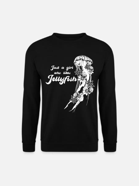 Méduses Fleurs Gelées De Mer - Sweat-shirt Unisexe - noir