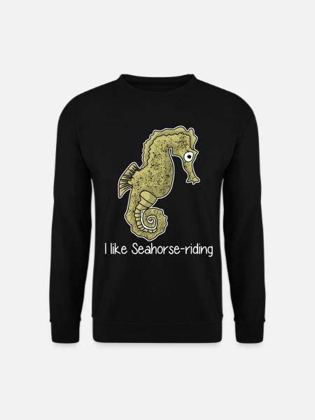 Seahorse Seahorses Beach - Unisex Sweatshirt - black