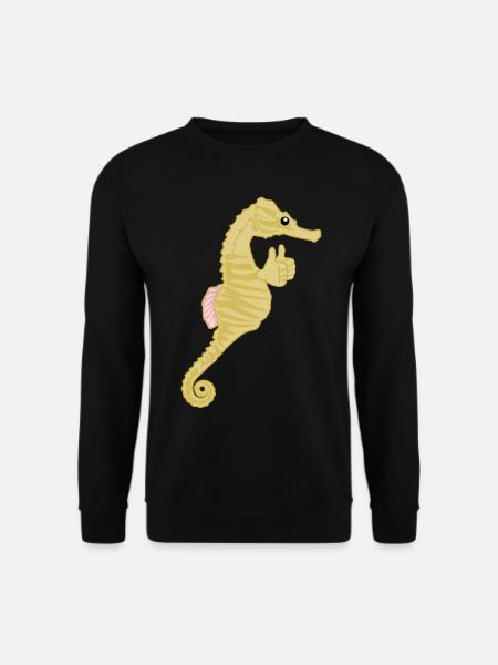 Hippocampe Pouces Hippocampes - Sweat-shirt Unisexe - noir
