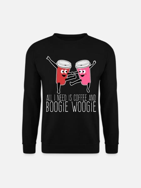 Boogie Woogie Coffee Dance Dancing - Unisex Pullover - Schwarz