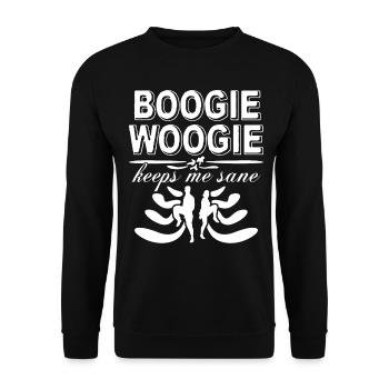 Boogie Woogie Danse Swing Danse - Sweat-shirt Unisexe - noir - Devant - Alina (178cm) & Michal (187cm)