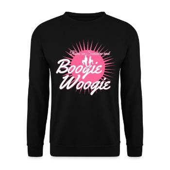 Boogie Woogie Dancing Swing - Unisex Sweatshirt - black - Front - Alina (178cm) & Michal (187cm)