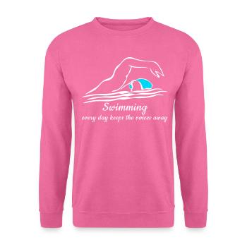Piscine Nageur Triathlon - Sweat-shirt Unisexe - rose - Devant