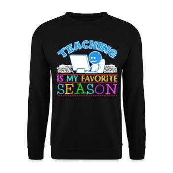 Teaching School Teacher Teachers - Unisex Pullover - Schwarz - Vorne - Alina (178cm) & Michal (187cm)