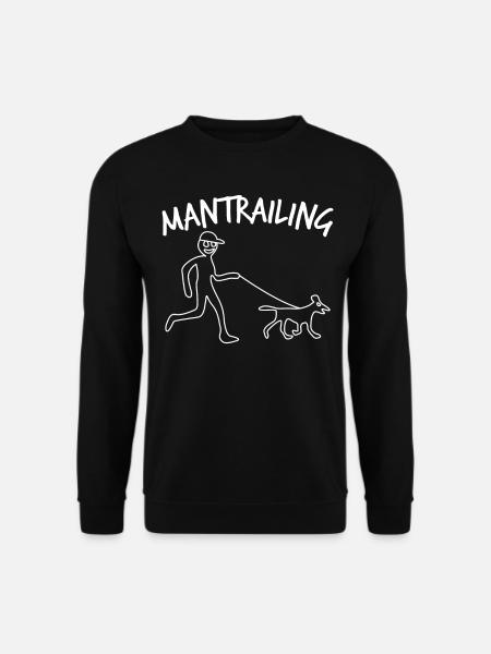 Mantrailer Dog Mantrailing - Unisex Sweatshirt - black
