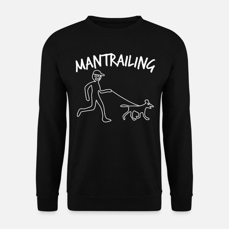 Mantrailer Chien Mantrailing - Sweat-shirt Unisexe - noir