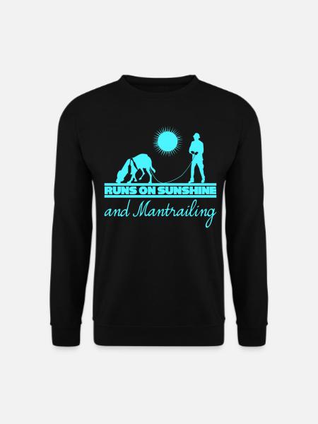Mantrailing and Sunshine Mantrailer - Unisex Pullover - Schwarz
