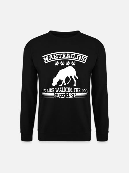 Mantrailing Therapy Mantrailer Hunde - Unisex Pullover - Schwarz