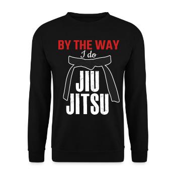 Ju-Jitsu Brasilian Jiu-Jitsu BJJ - Unisex Pullover - Schwarz - Vorne - Alina (178cm) & Michal (187cm)