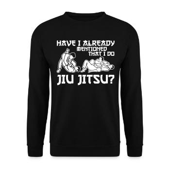 Ju-Jitsu BJJ - Unisex Pullover - Schwarz - Vorne - Alina (178cm) & Michal (187cm)
