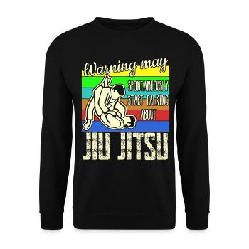 Ju-Jitsu Jujutsu Jiu-Jitsu - Unisex Sweatshirt - black - Front - Alina (178cm) & Michal (187cm)
