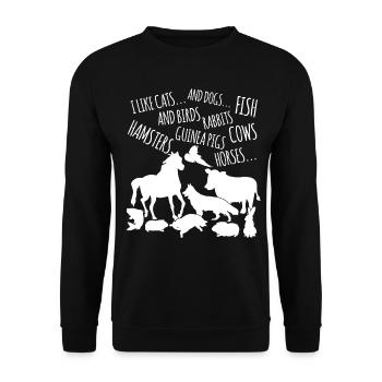 Veterinary Assistant Veterinarian - Unisex Sweatshirt - black - Front - Alina (178cm) & Michal (187cm)