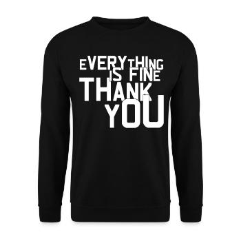 Misanthrope Grumpy Dislike Misanthropist - Unisex Sweatshirt - black - Front - Alina (178cm) & Michal (187cm)