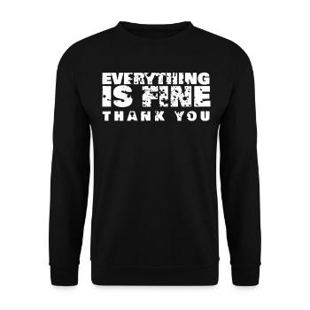 Misanthrope Dislike Misanthropist Grumpy - Unisex Sweatshirt - black - Front - Alina (178cm) & Michal (187cm)