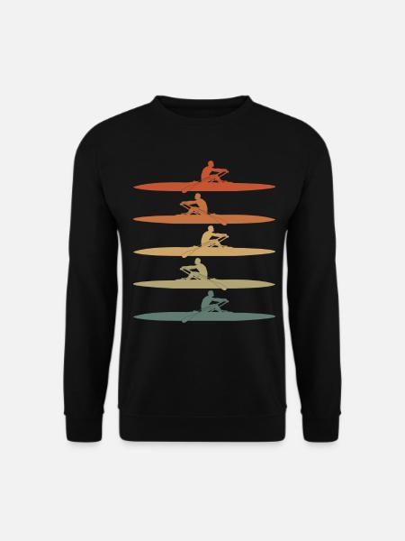 Rowing Club Paddle Retro Rowing Boat - Unisex Pullover - Schwarz