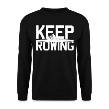 Rowing Boat Rowing Club Paddle - Unisex Pullover - Schwarz - Vorne - Alina (178cm) & Michal (187cm)