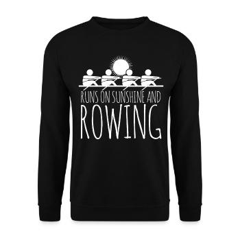 Rowing Boat Paddles Rowing Club - Unisex Pullover - Schwarz - Vorne - Alina (178cm) & Michal (187cm)