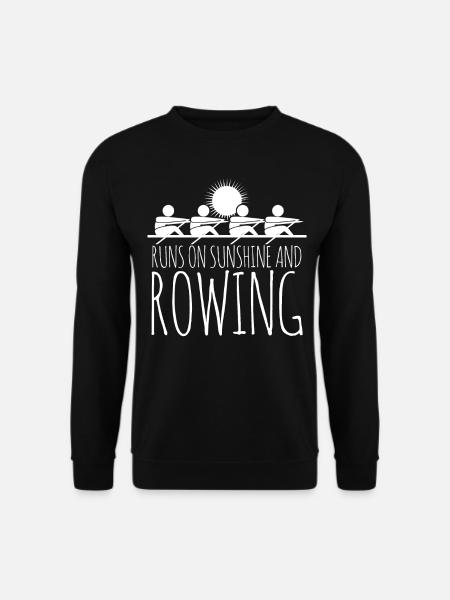 Rowing Boat Paddles Rowing Club - Unisex Pullover - Schwarz