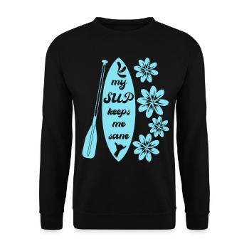 Stand up Paddle Planche de SUP - Sweat-shirt Unisexe - noir - Devant - Alina (178cm) & Michal (187cm)