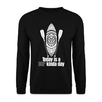 Planche de SUP Stand up Paddle - Sweat-shirt Unisexe - noir - Devant - Alina (178cm) & Michal (187cm)