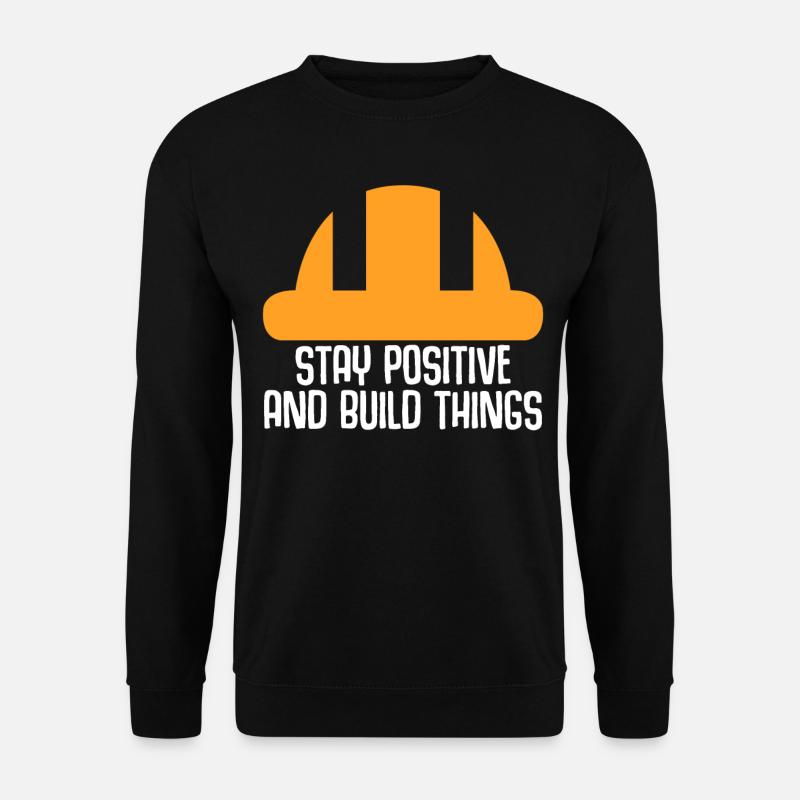 Construction Site Construction Worker - Unisex Sweatshirt - black