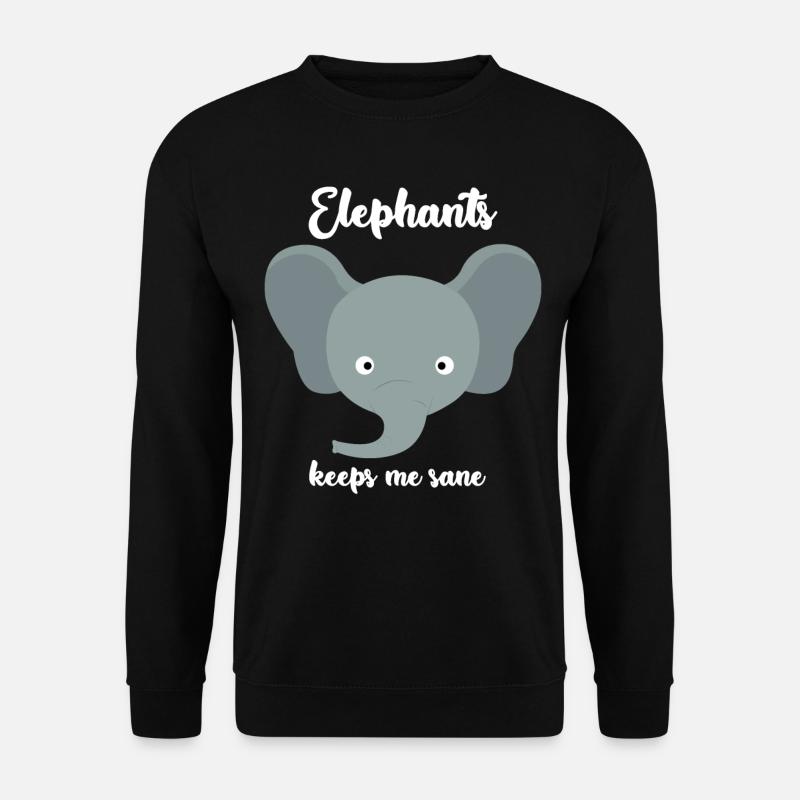Éléphants Éléphant Mignon - Sweat-shirt Unisexe - noir