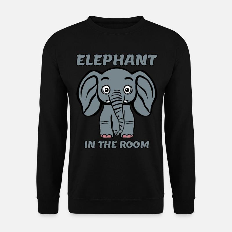 Elephants Funny Elephant - Unisex Pullover - Schwarz