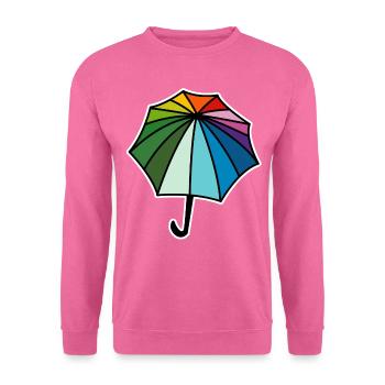 Rainbow Umbrella Umbrellas - Unisex Pullover - Pink - Vorne